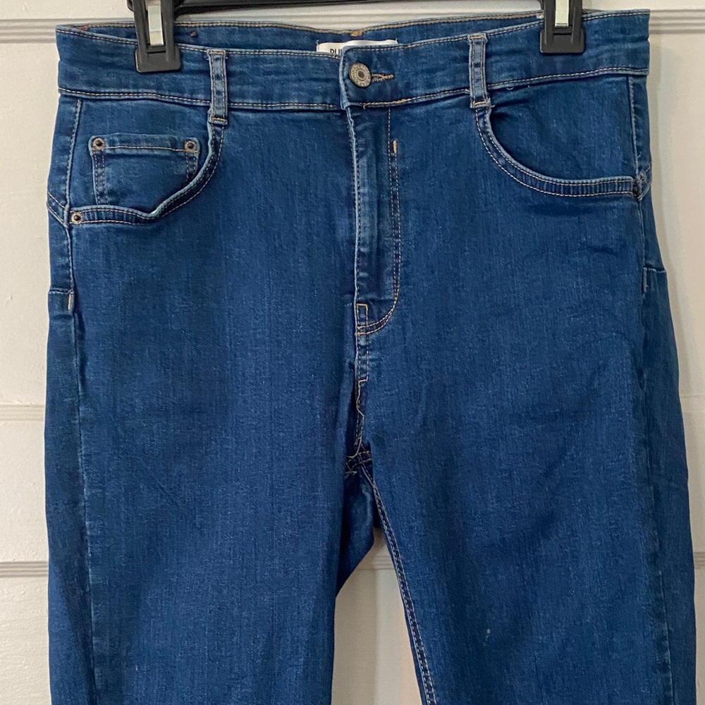 Pull&Bear Women's Skinny Jeans in Deep Blue Denim